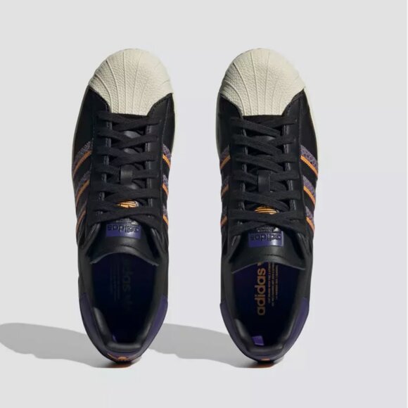 adidas Superstar 'Black Violet Fusion Snakeskin' NWT FZ6475 Mens size 12 - Picture 4 of 9